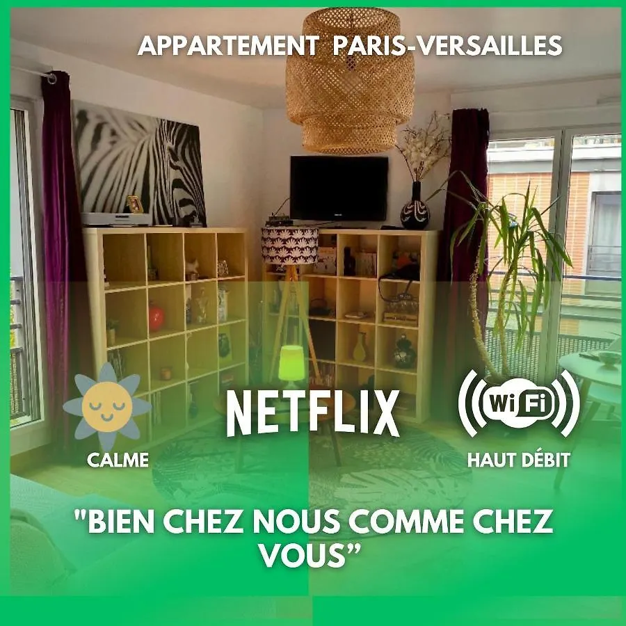 Apartament Paris-Versailles-Cosy-Calme-Wifi